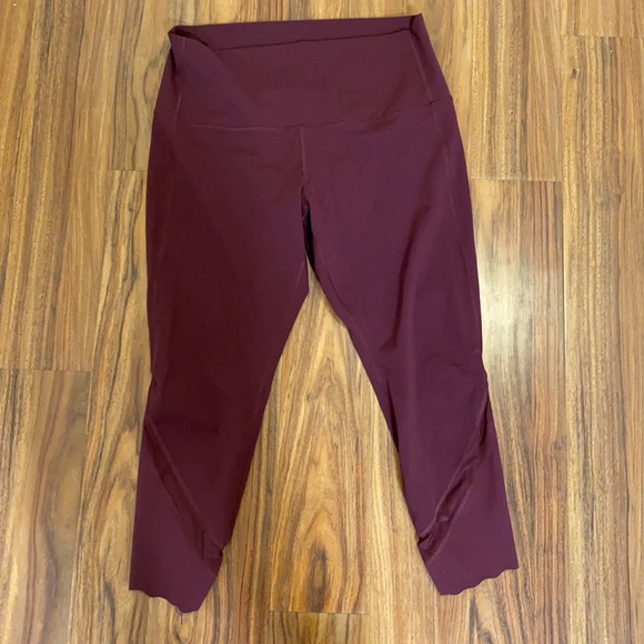lululemon athletica Pants - Wunder Under Crop Scallop Luxtreme 24" Plumful